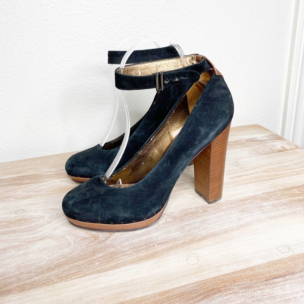sam edelman lyla black suede high heels 9